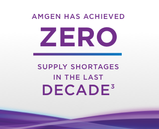 Amgen has achieved zero supply shortages in the last decade.